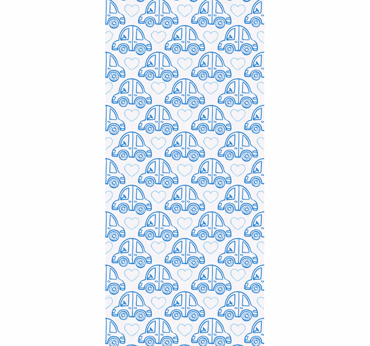 Childrens blind with blue car lines - TenStickers