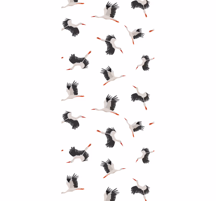 Childrens blind with flying storks pattern - TenStickers