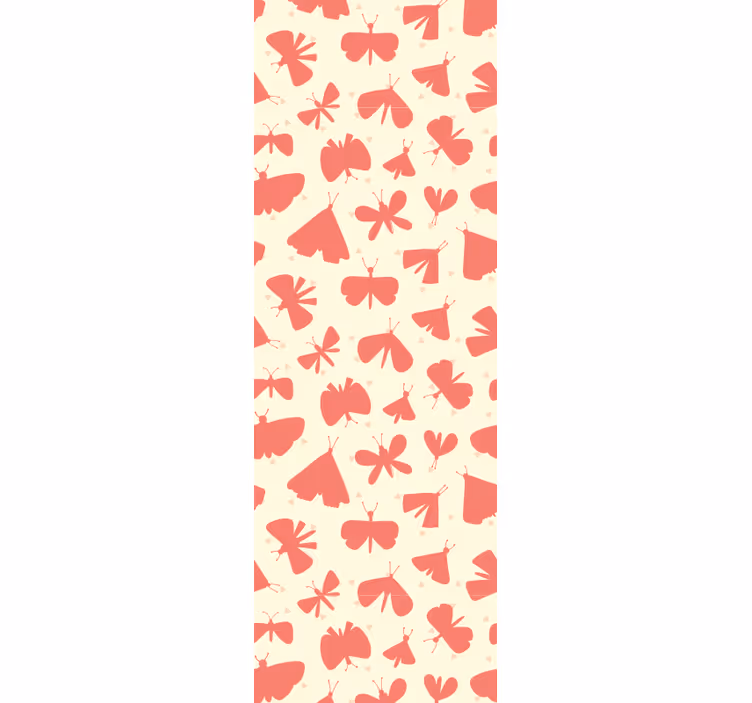 Childrens blind with abstract pink butterfly design - TenStickers