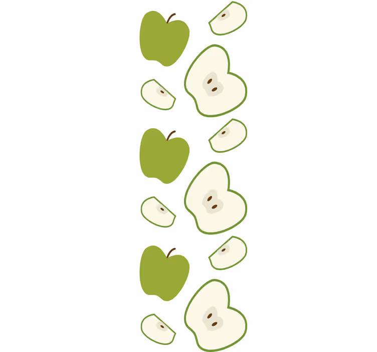 Childrens blind happy green apples - TenStickers