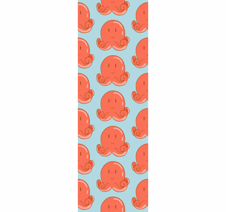 Childrens blind with red octopus pattern - TenStickers