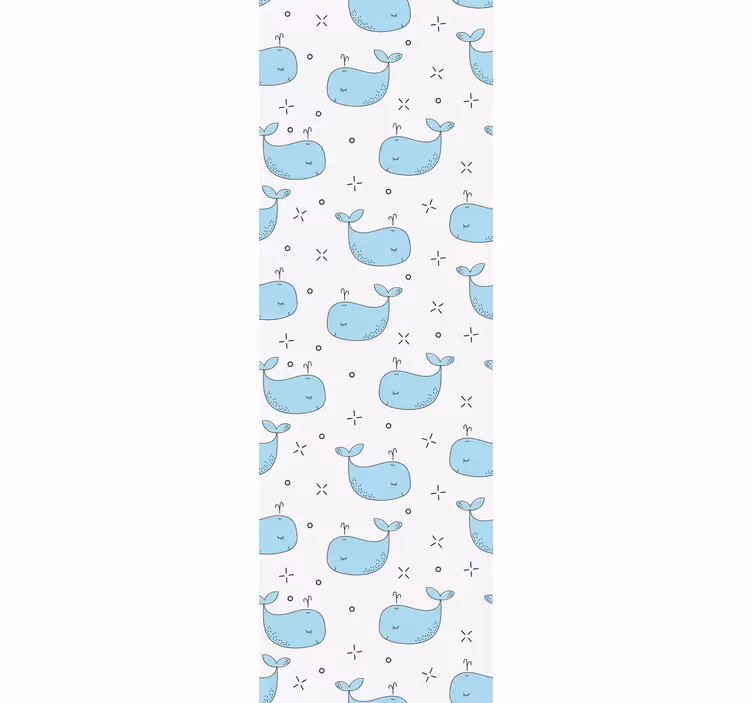 Childrens blind seamless whale pattern - TenStickers