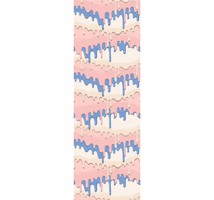 Childrens blind pastel paint drip design - TenStickers