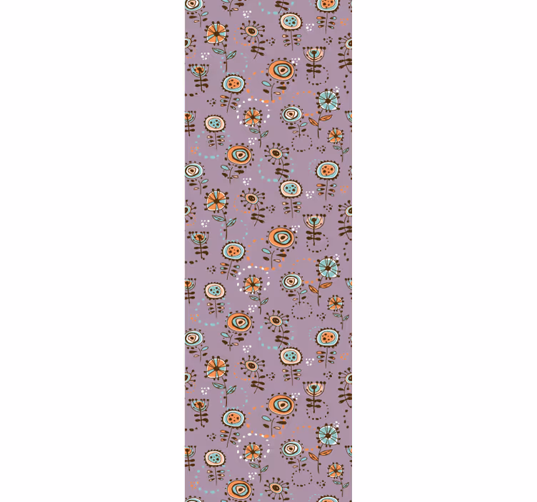 Childrens blind in swedish pink floral pattern - TenStickers