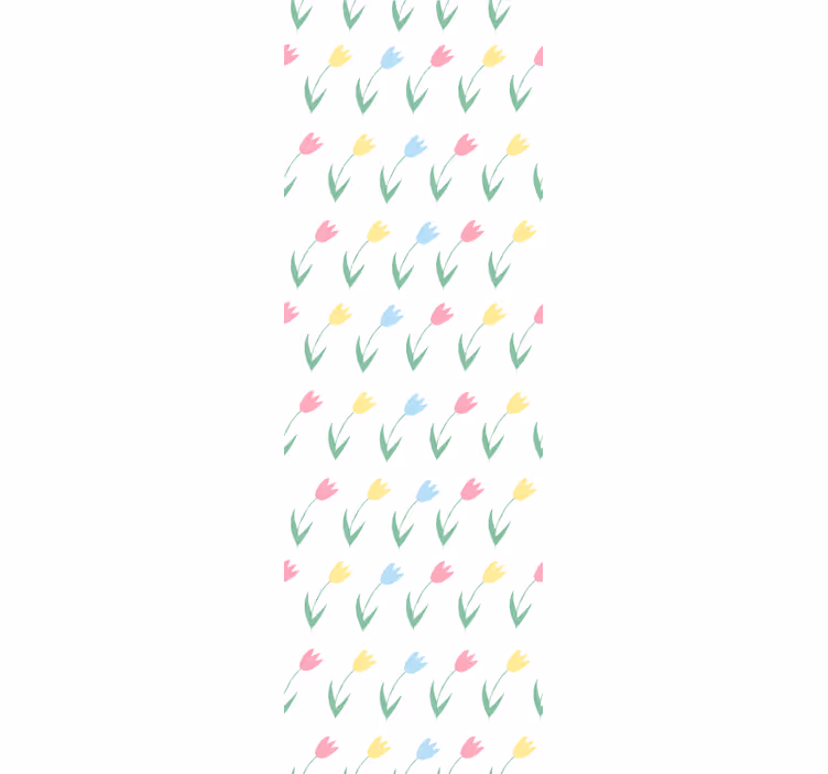 Childrens blind with colourful tulip flower pattern - TenStickers