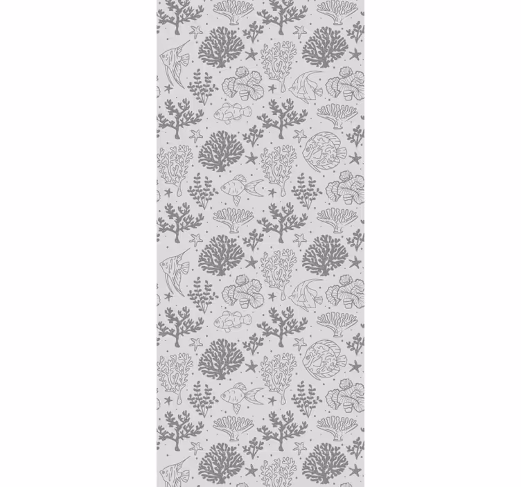 Childrens blind with vintage sea animals pattern - TenStickers