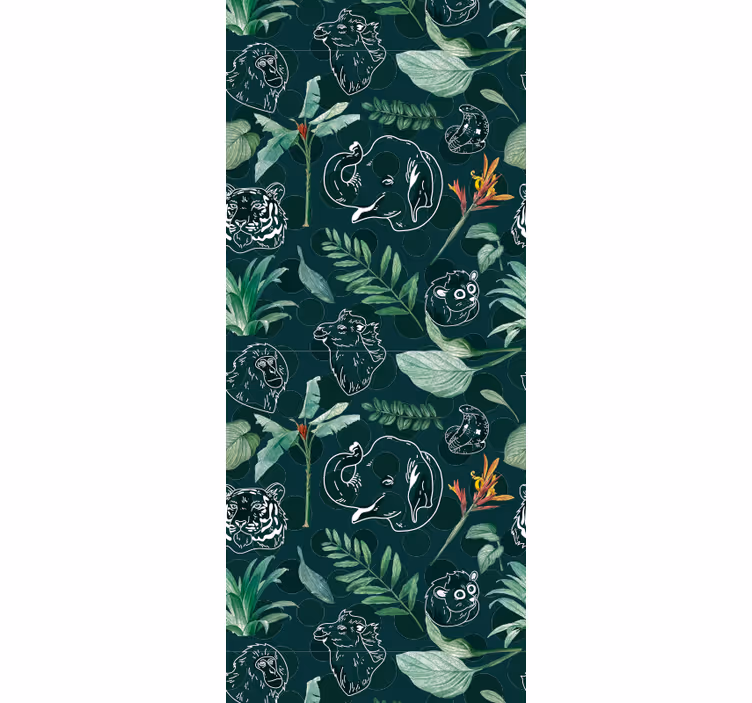 Childrens blind with colorful jungle animals pattern - TenStickers