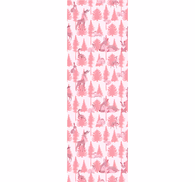 Childrens blind beautiful pink reindeer - TenStickers
