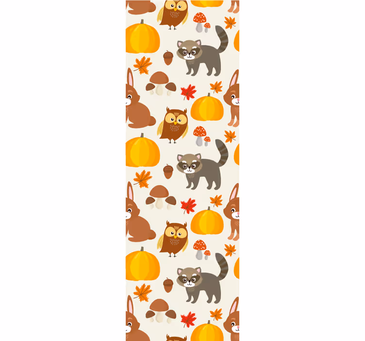 Childrens blind autumn forest animals - TenStickers