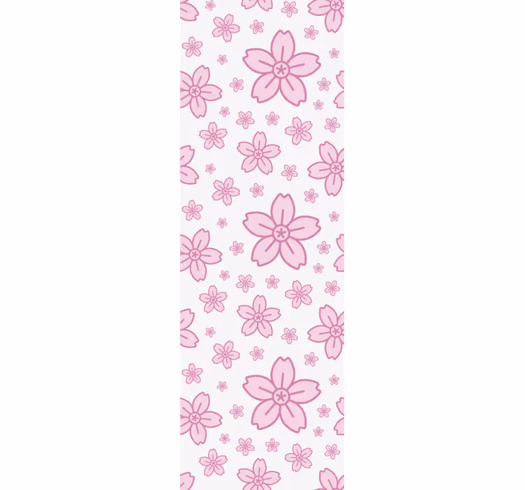Childrens blind with pink cute little flowers - TenStickers