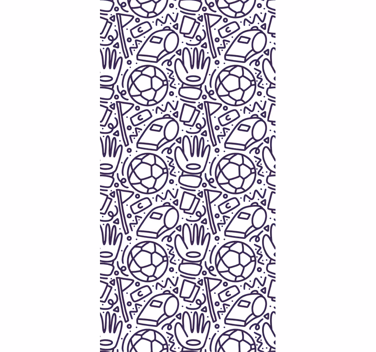 Childrens blind with sport doodle design - TenStickers