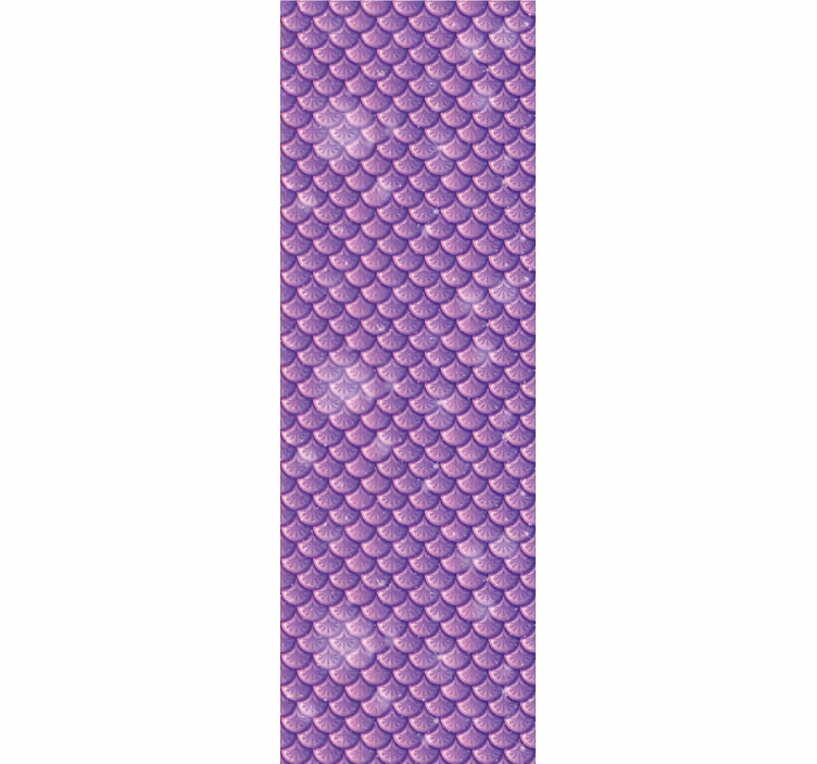 Childrens blind in purple mermaid scale - TenStickers