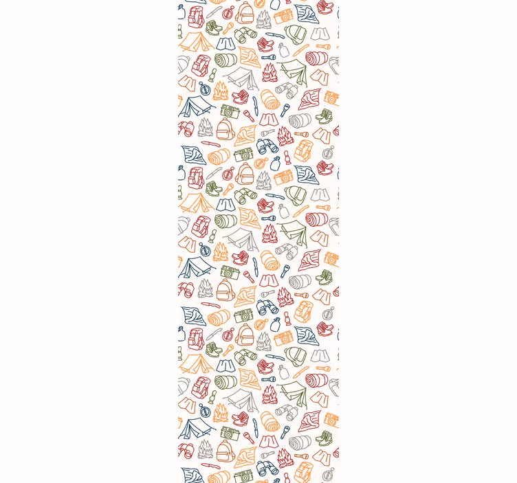Childrens blind for camping, bonfire, and boots - TenStickers
