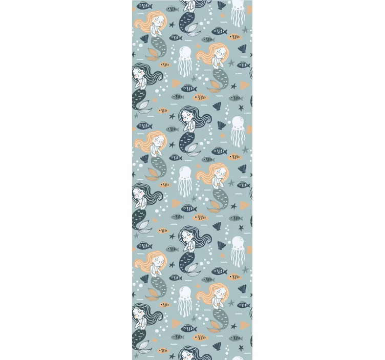 Childrens blind with blue magic mermaid pattern - TenStickers