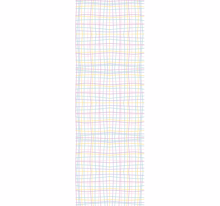 Childrens blind in pastel colours cute grid pattern - TenStickers
