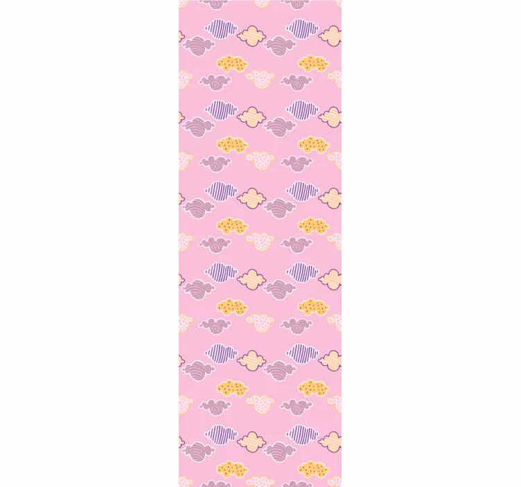 Childrens blind with pink clouds design - TenStickers