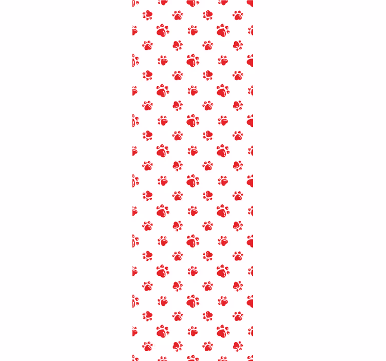 Childrens blind with cat paws and heart design - TenStickers