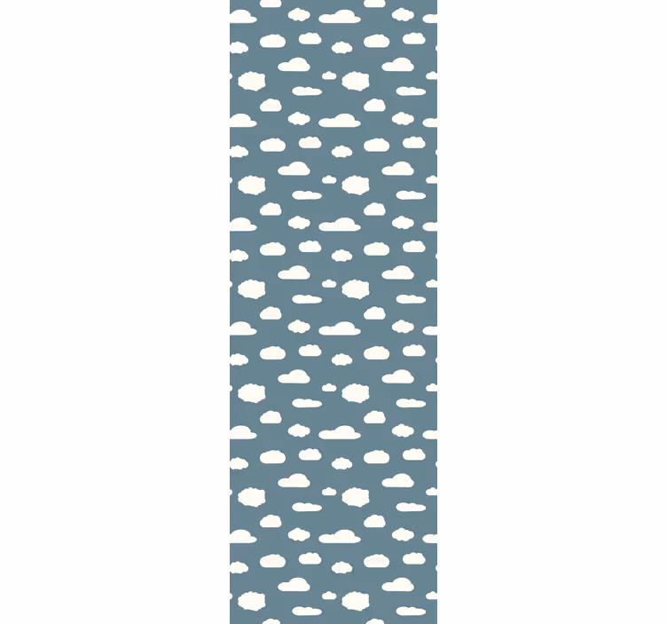 Childrens blind with white pattern on blue background - TenStickers