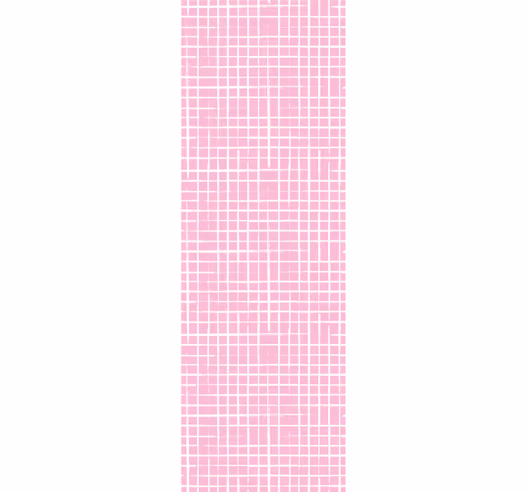 Childrens blind in pink and white stripes - TenStickers