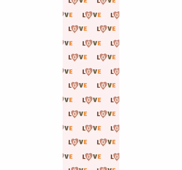 Childrens blind in pastel love word style - TenStickers