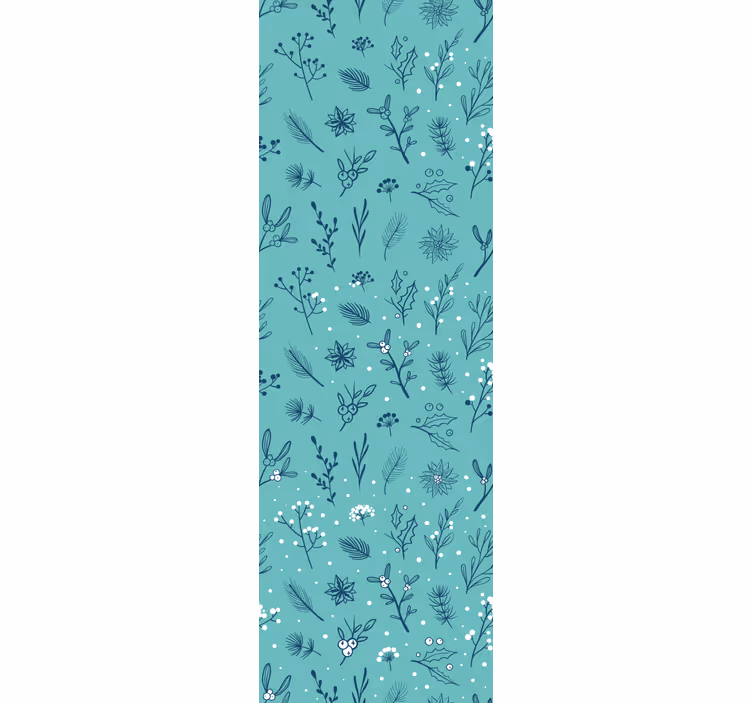 Childrens blind light blue christmas pattern icons - TenStickers