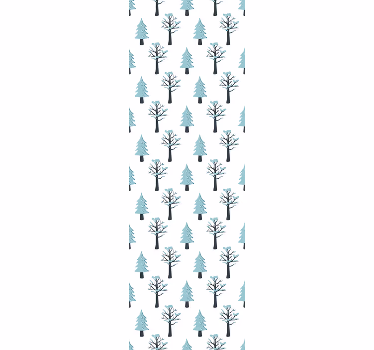 Childrens blind with tree in the snow pattern - TenStickers