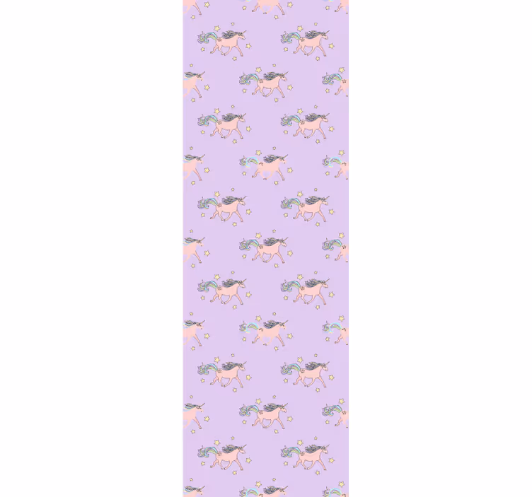 Childrens blind with pink pastel unicorn pattern - TenStickers