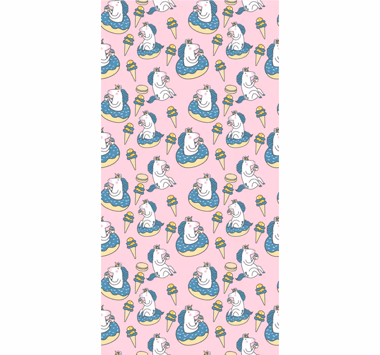 Childrens blind with unicorns and ice cream cones - TenStickers