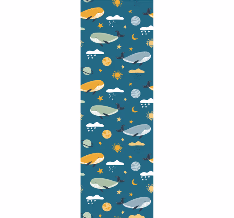 Childrens blind with trendy whale pattern - TenStickers