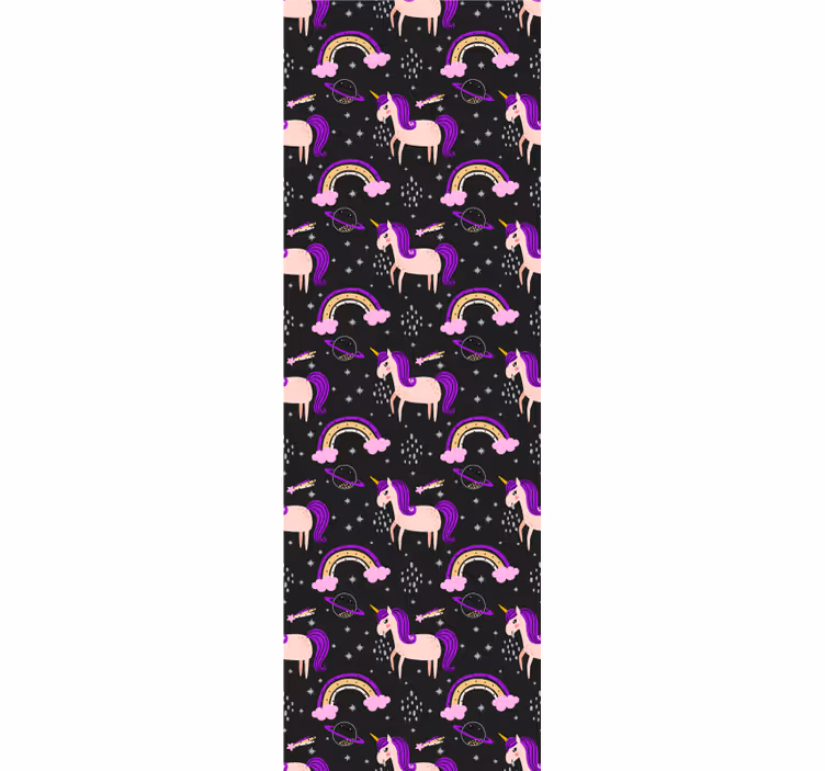 Childrens blind with artistic unicorns design - TenStickers