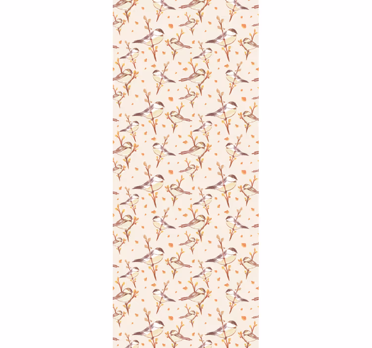 Childrens blind aquarella birds on branches - TenStickers