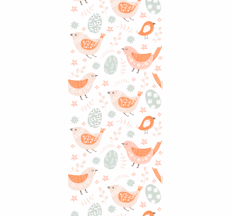 Childrens blind with minimalistic nordic birds - TenStickers