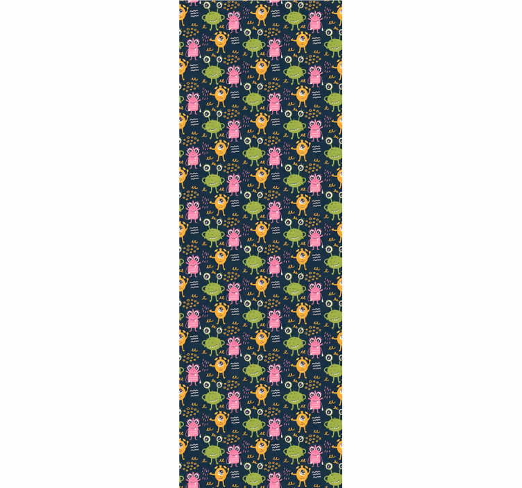 Childrens blind with funny colorful aliens design - TenStickers