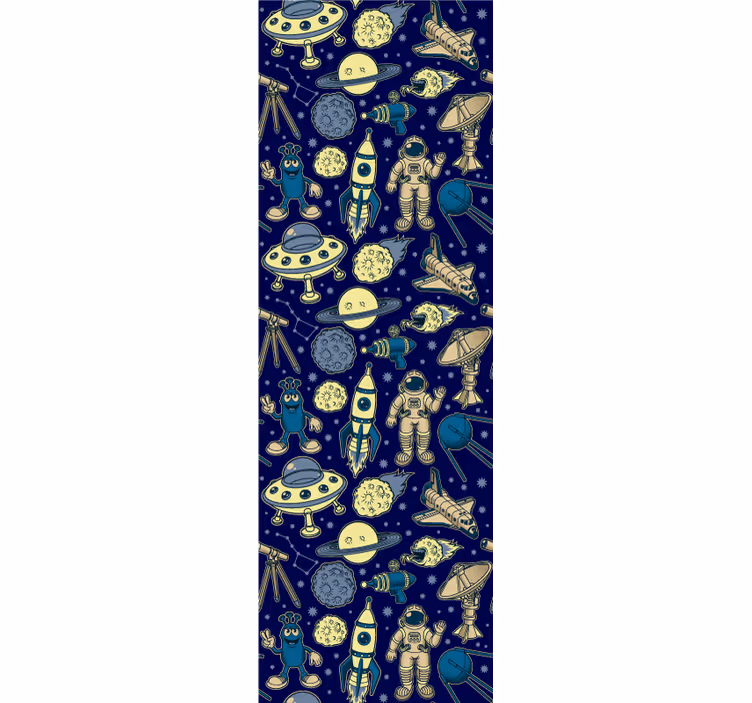 Childrens blind featuring planets astronauts rocket ship - TenStickers