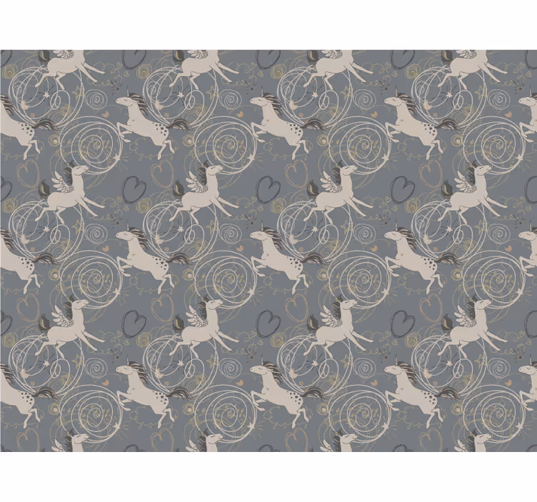 Childrens blind with jumping unicorns design - TenStickers