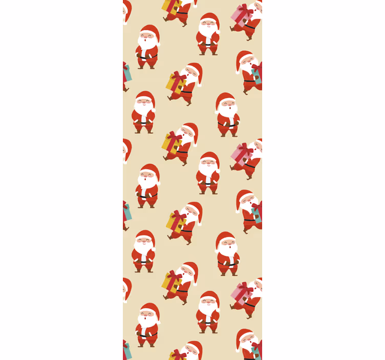 Childrens blind with smiling santa claus and gifts - TenStickers