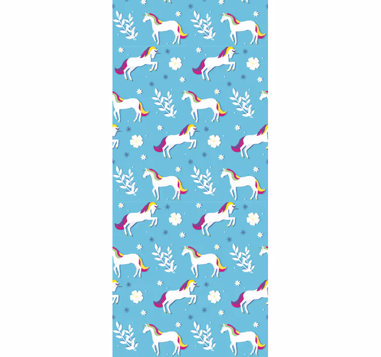 Childrens blind with unicorn pattern in different poses - TenStickers