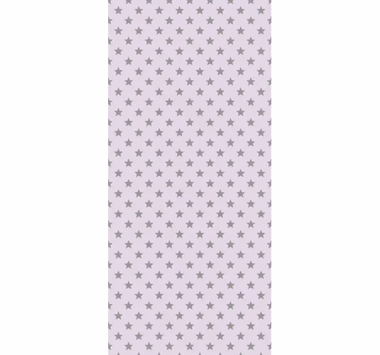 Childrens blind with gray stars on pink background - TenStickers
