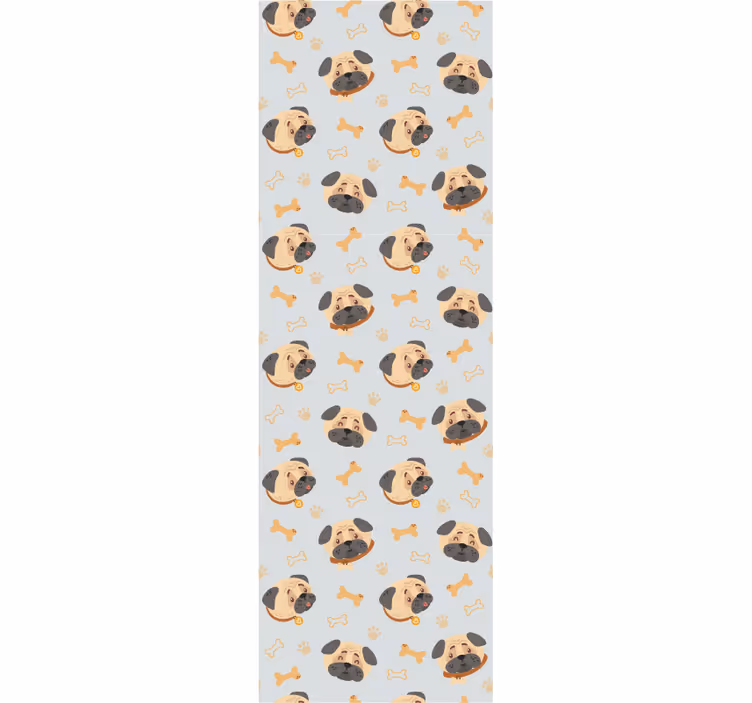 Childrens blind with british bulldog puppies pattern - TenStickers