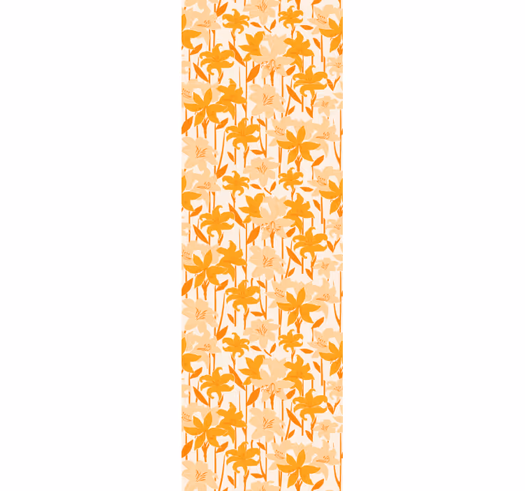Childrens blind with small cute orange flowers - TenStickers