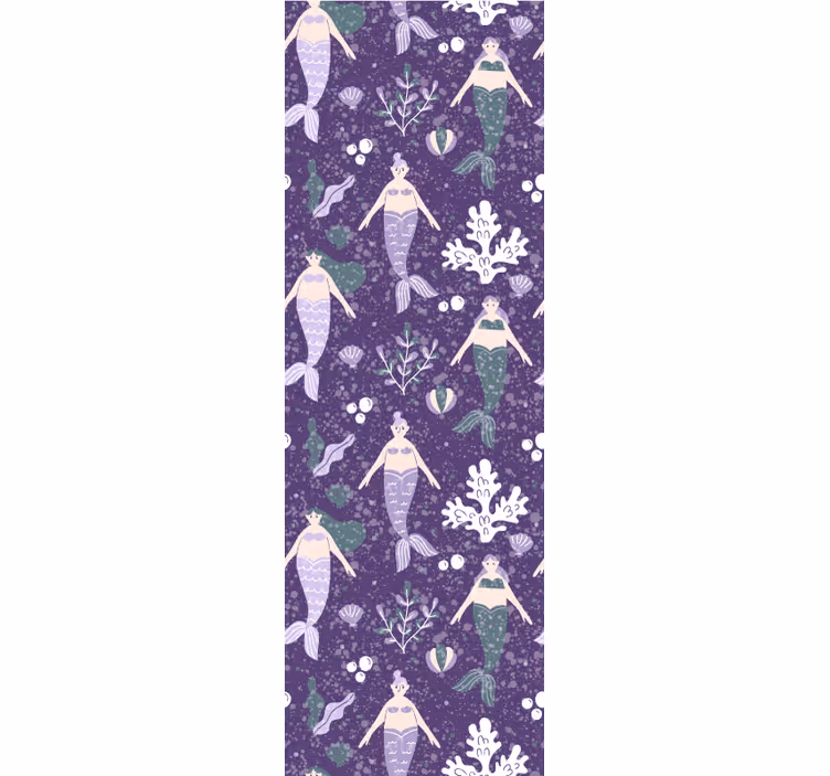 Childrens blind mermaid splash - TenStickers