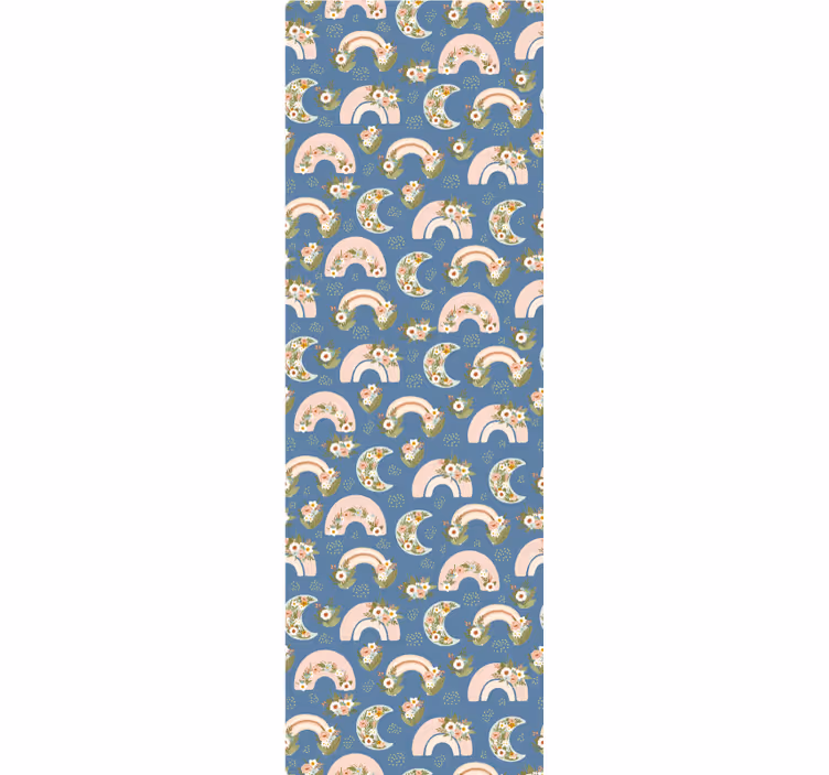 Children's blind featuring spring rainbow and flowers - TenStickers