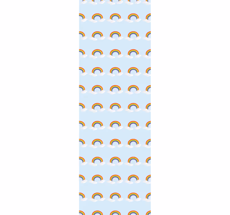 Colorful rainbow and clouds childrens blind - TenStickers