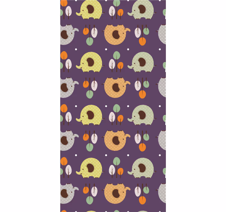 Childrens blind autumn elephant - TenStickers
