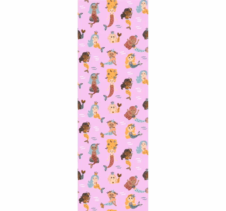 Childrens blind pink mermaids - TenStickers