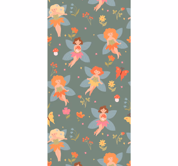 Childrens blind with floral design - TenStickers