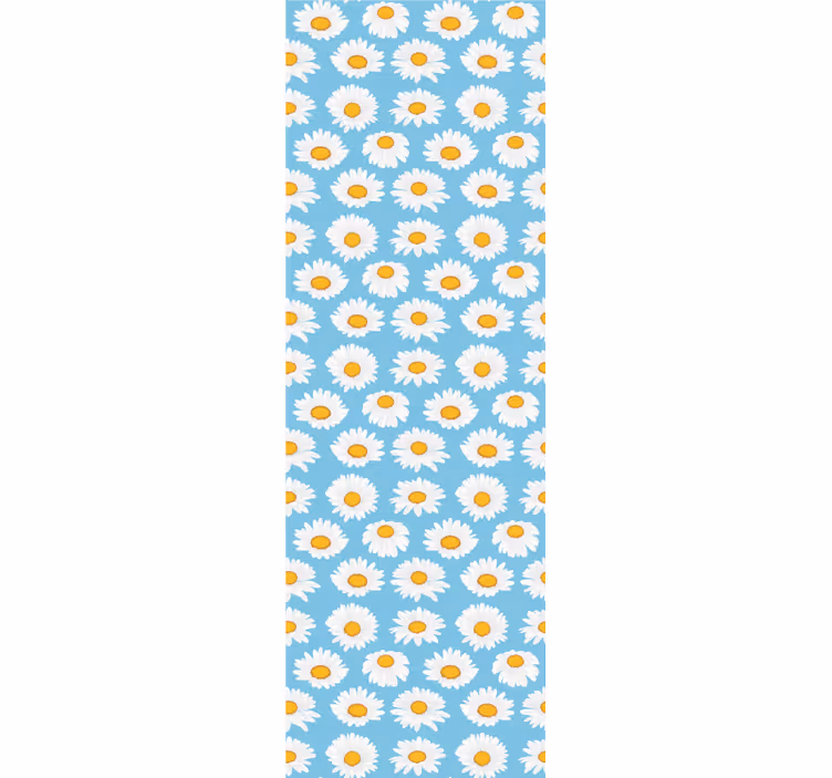 Childrens blind with daisy pattern on light blue - TenStickers