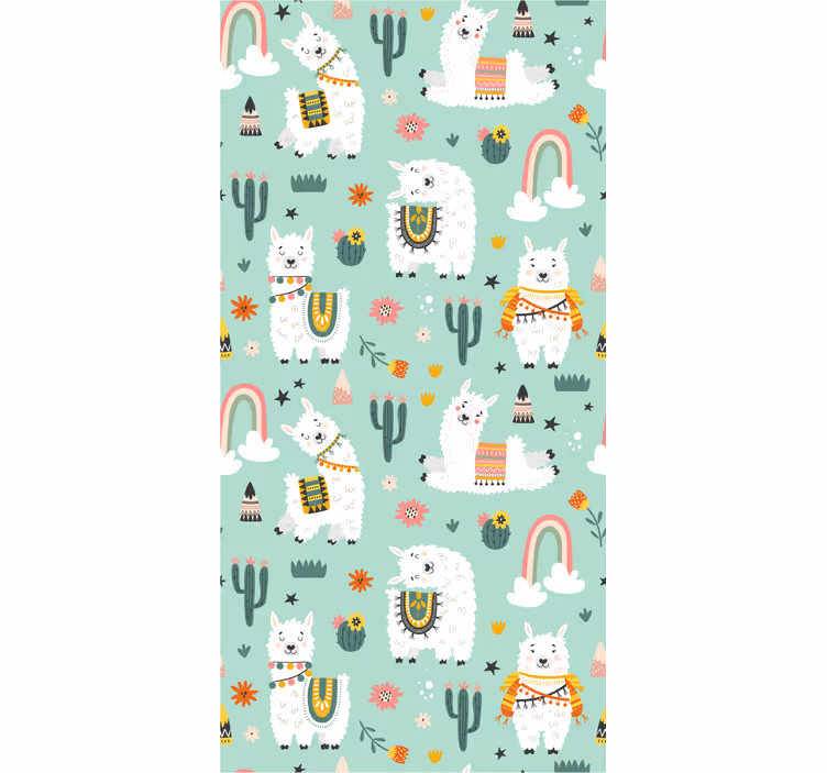 Childrens blind rainbows and cacti design - TenStickers