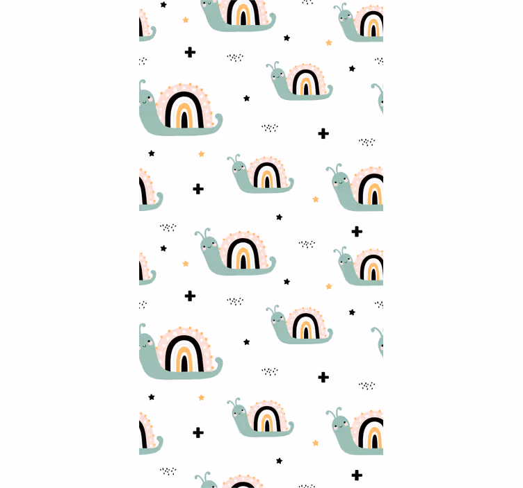Childrens blind cute snail rainbow shells - TenStickers