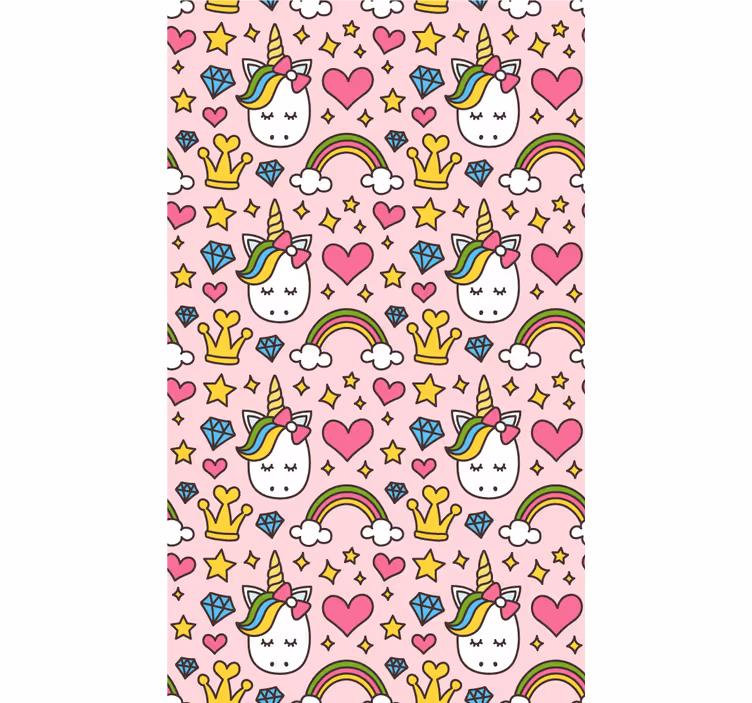 Cute rainbows and unicorns childrens blind - TenStickers